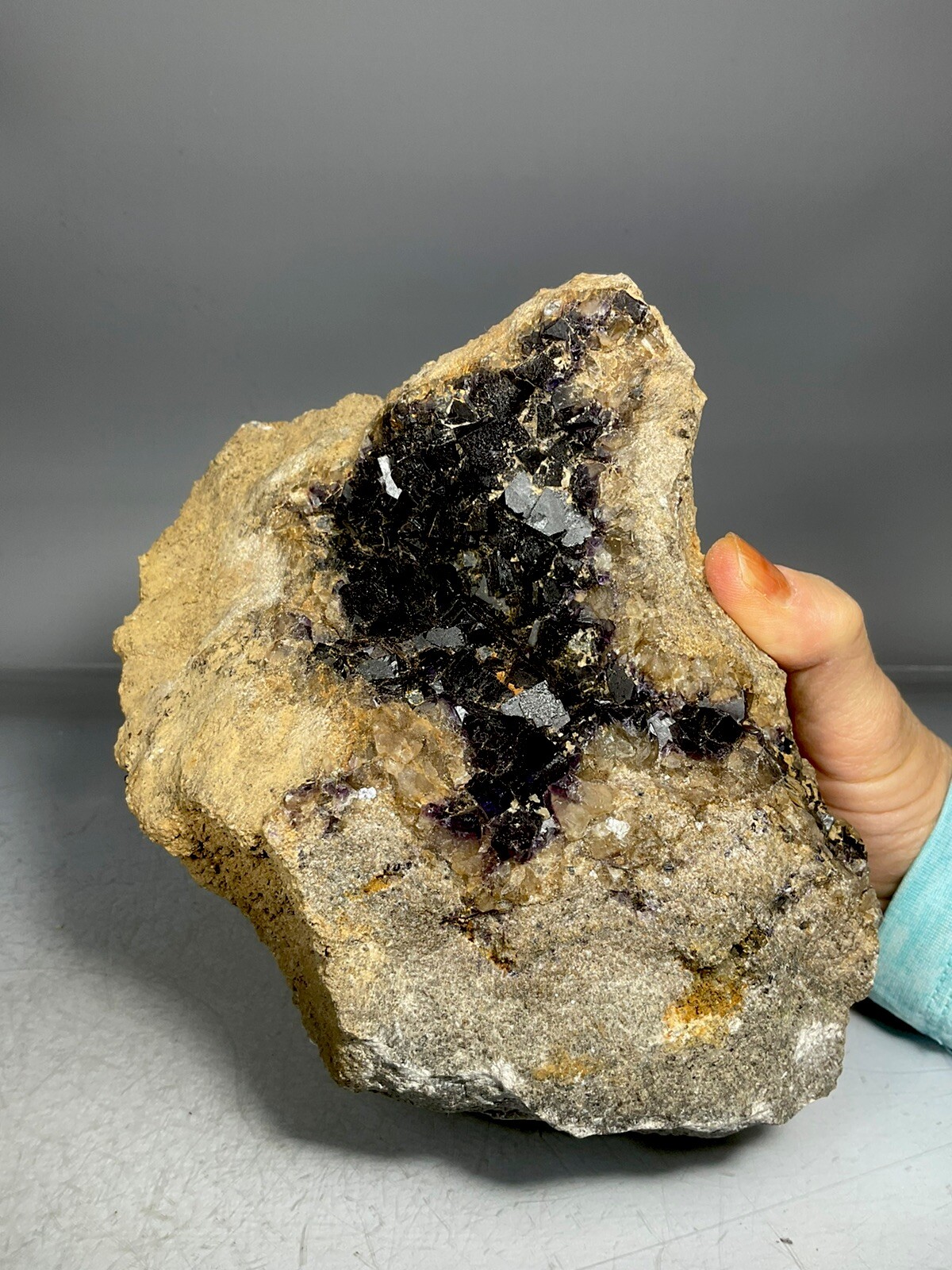 SS Rocks – Purple Fluorite (Columbia Mine – Crittendon, Kentucky) 5.38lbs
