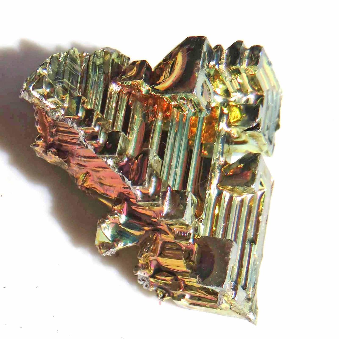 Bismuth Crystal Wire Wrap Bi STEM Education Crystal Grid Rainbow Bis70
