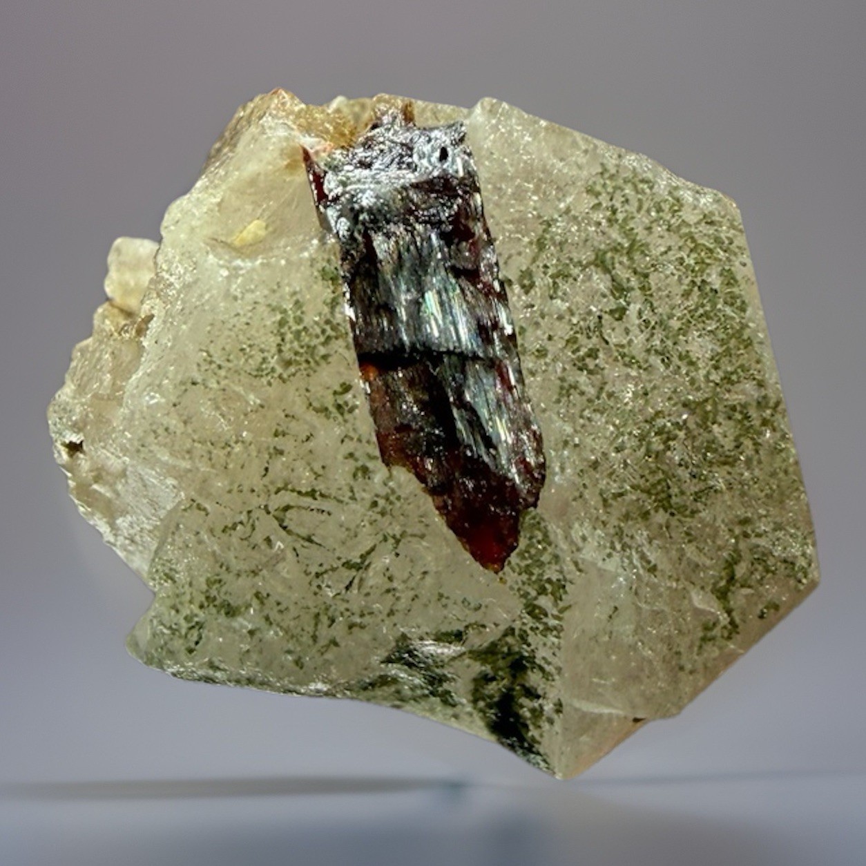 Quartz & Rutile : Prehnitinsel , Kratzenberg , Habach , Salzburg , Austria 🇦🇹