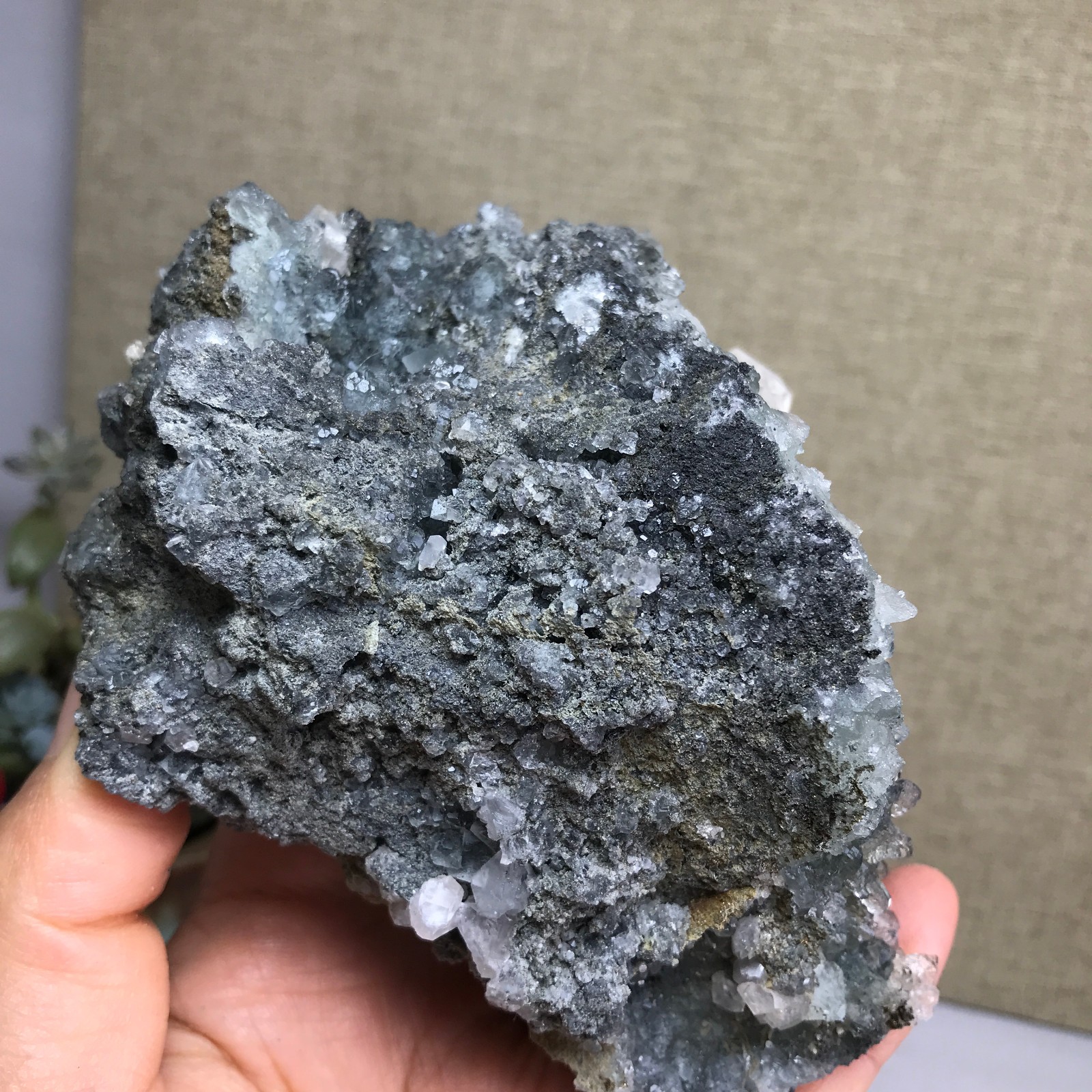 476g NATURAL Green Cubic FLUORITE paragenesis Crystal Cluster Specimen A4780