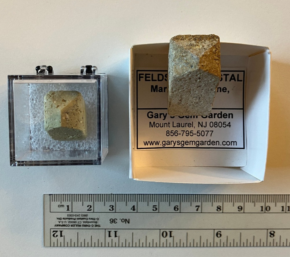 Epidote Pseudomorph after Orthoclase + Orthoclase Crystal