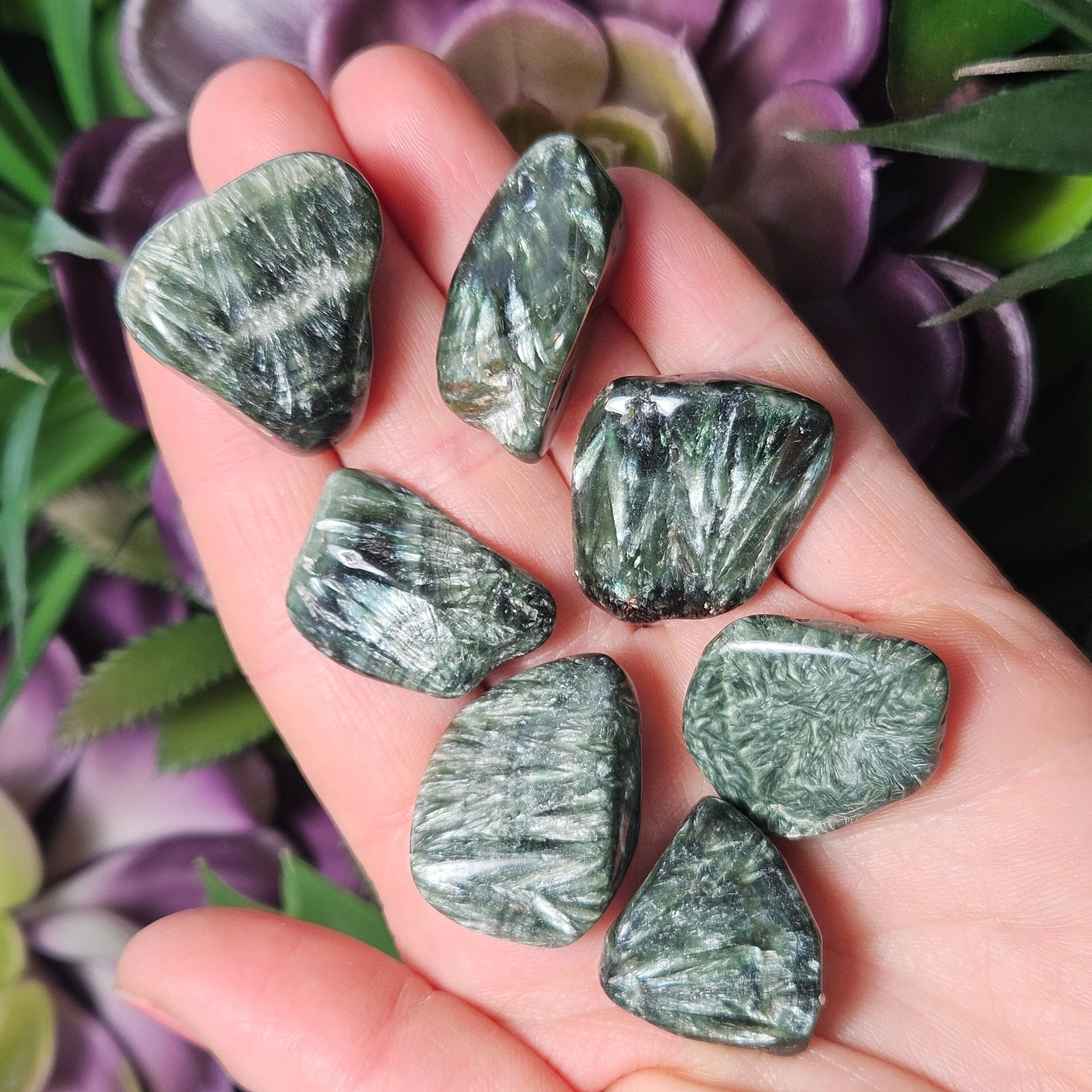 Seraphinite Crystal from Siberia