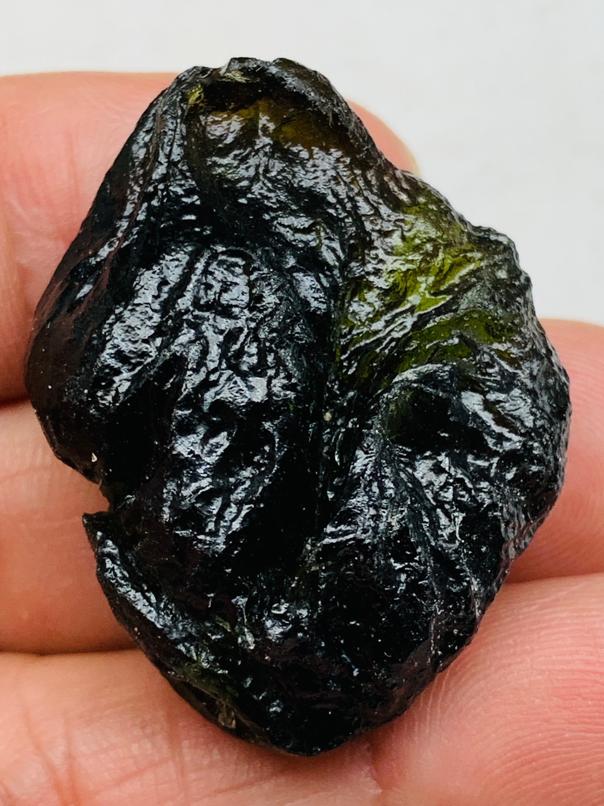 TOP Moldavite Raw Moldavite Crystal from Czech Republic PICcertificate 76CT