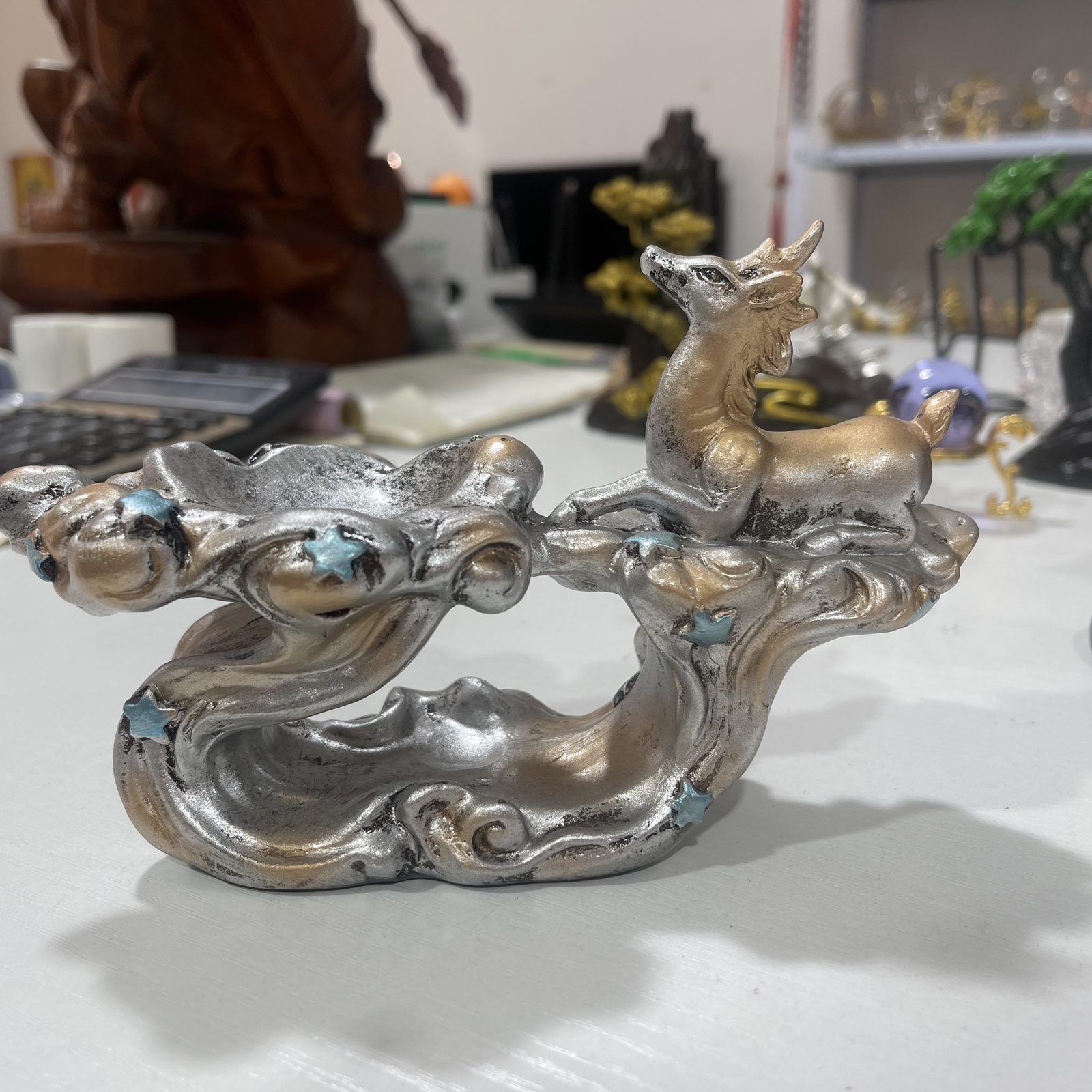 Deer Crystal Ball Stand Sphere Stand Crystal Ball Globe Holder Decor