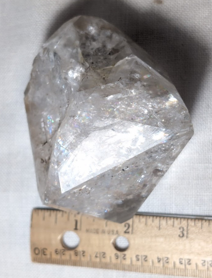 Medium Herkimer Diamond Quartz Crystal Point 3.5″ 15 oz Fonda NY
