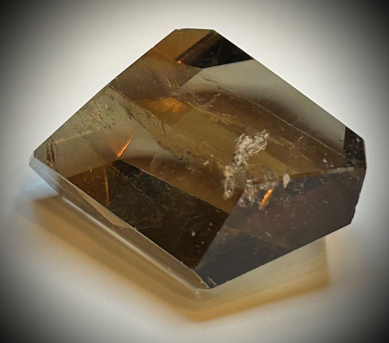 3″ High Clarity Smoky Citrine Geometric Freeform 6.2oz