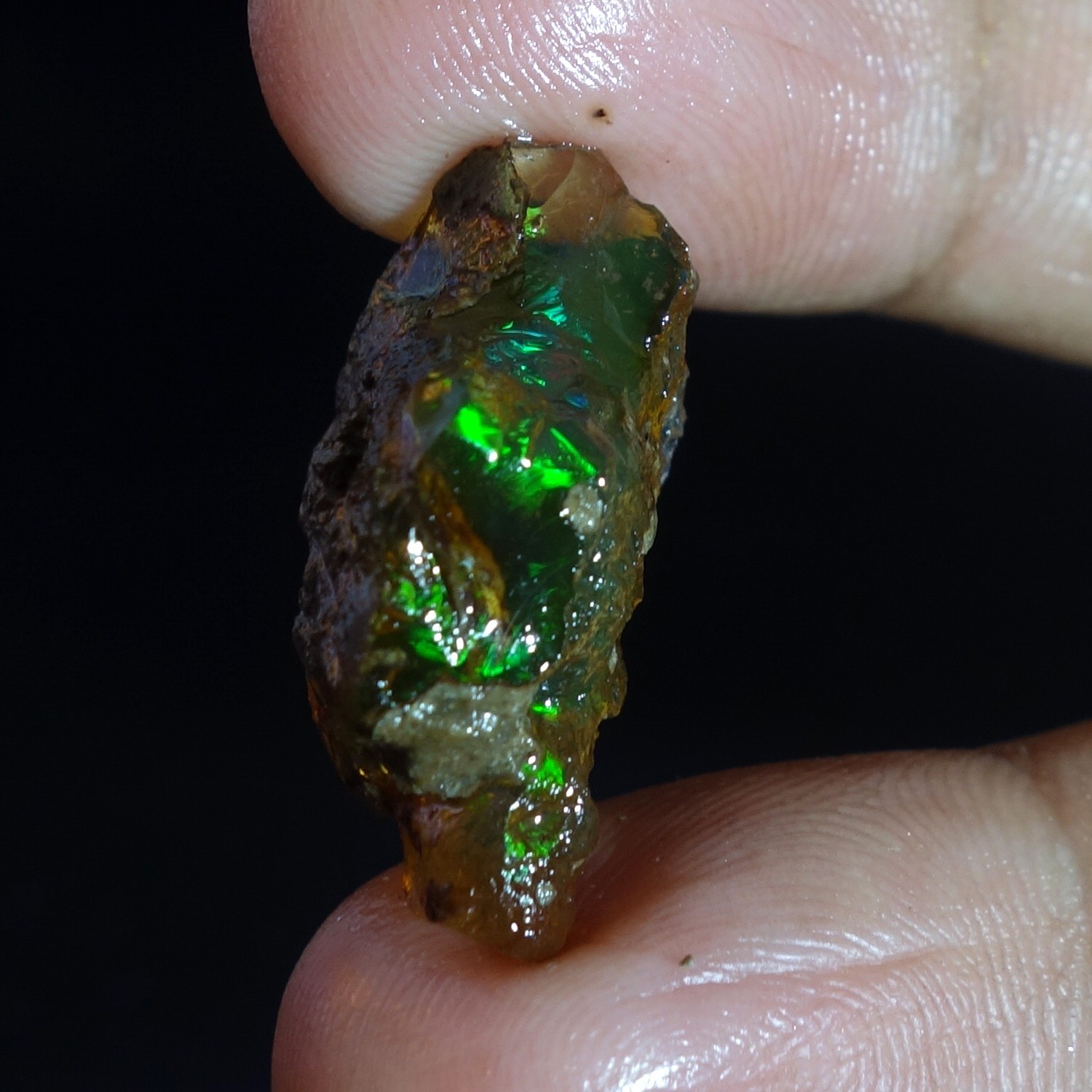 16.00 Cts 100% Natural Welo Fire Ethiopian Oil Opal Rough Cab Gems Ring Nacklace