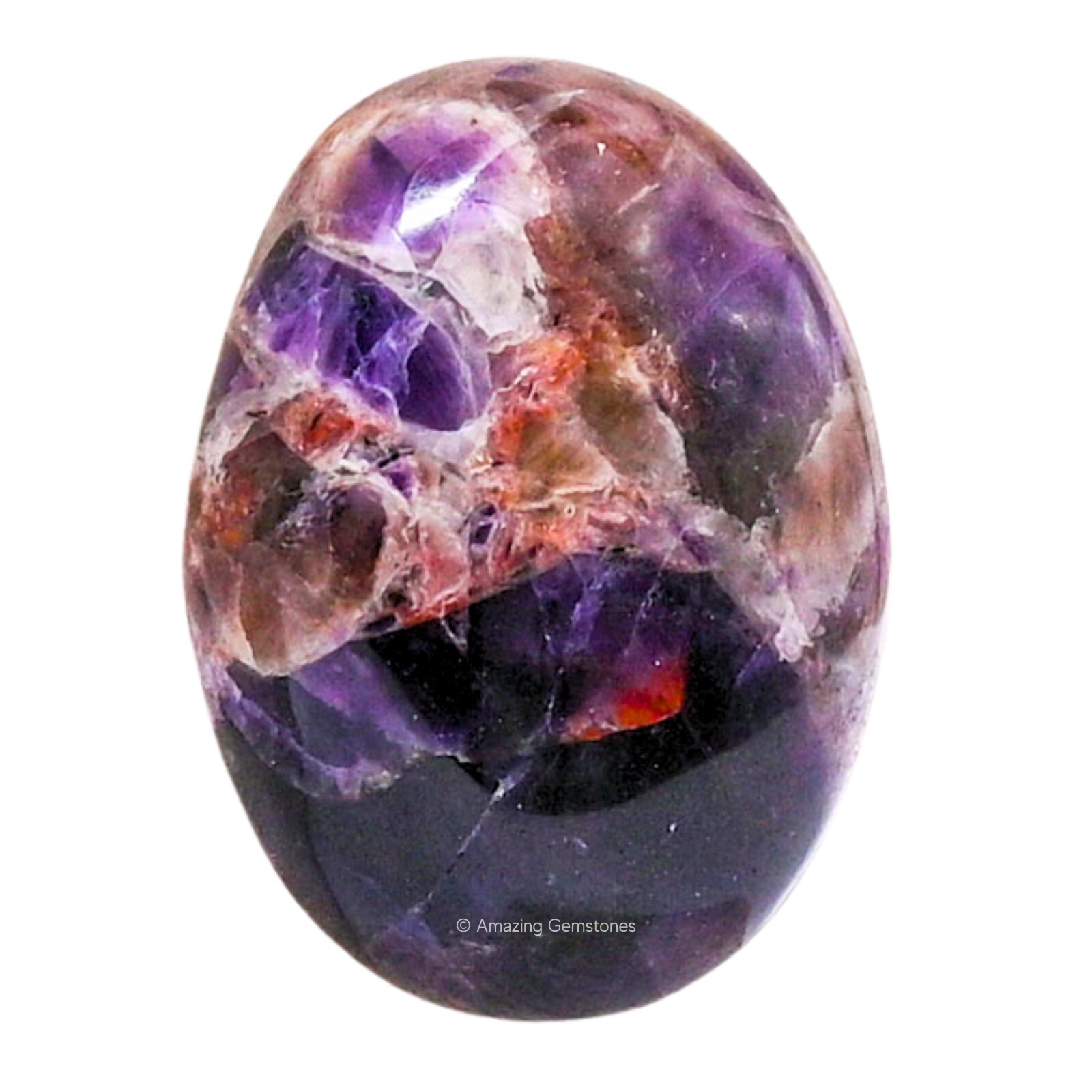 Dreamy Amethyst Crystal Palm Stone