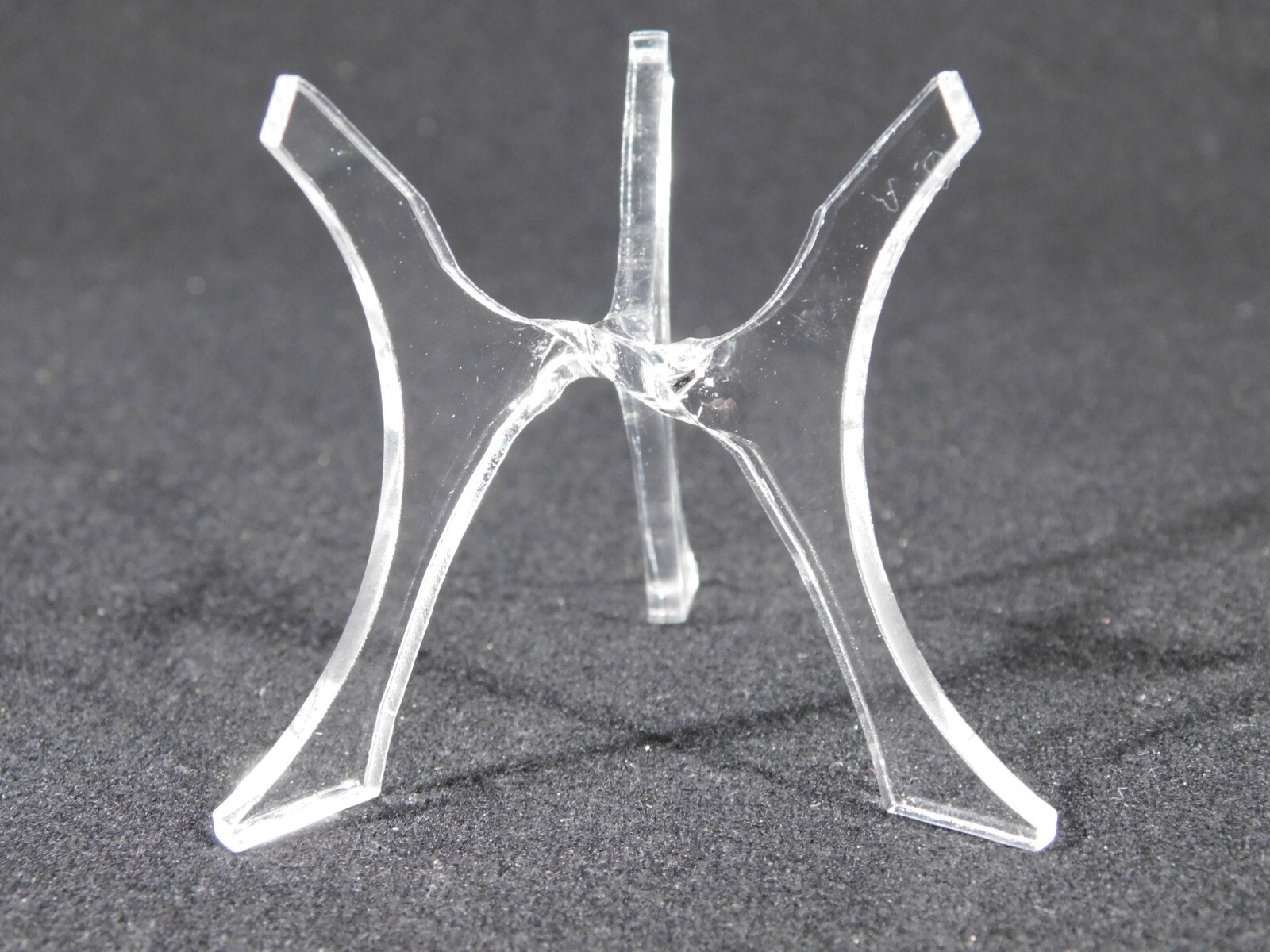 Sphere Display Stand Three Post Clear Lucite Medium Size