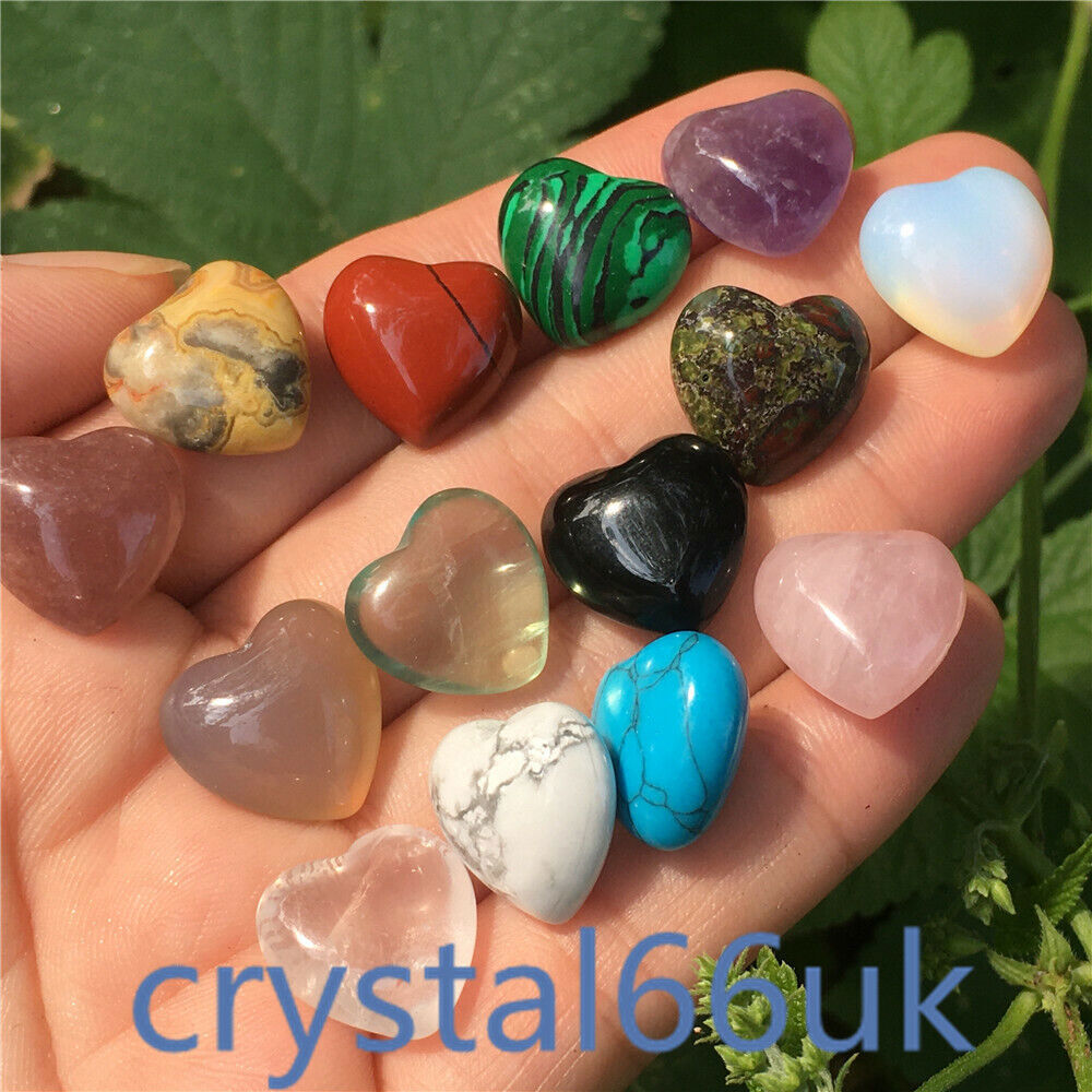 wholesale A lot of Natural quartz Crystal mini heart Carved Crystal pendant