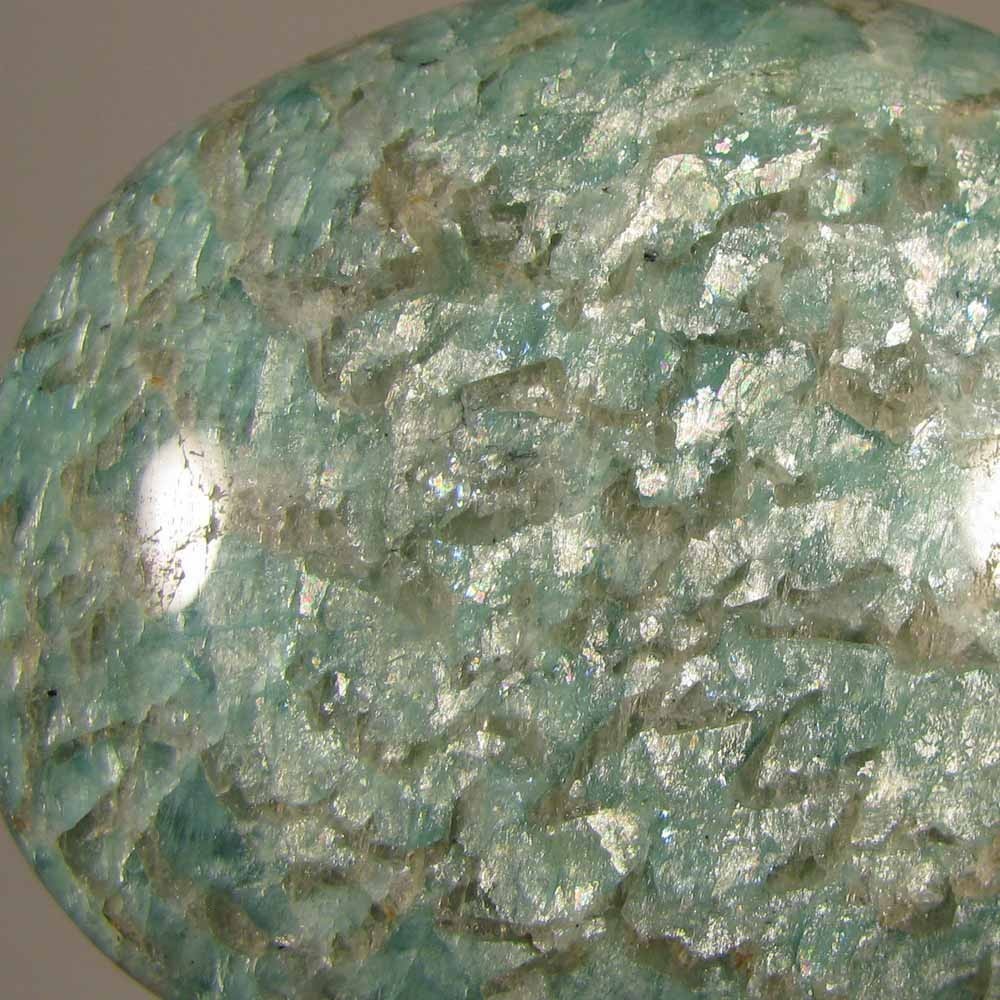 2.7″ AMAZONITE Gemstone Polished Palm Stone – Madagascar