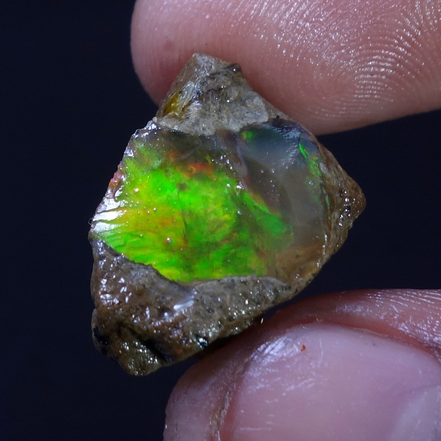 16.00 Cts 100% Natural Welo Fire Ethiopian Oil Opal Rough Cab Gems Ring Nacklace