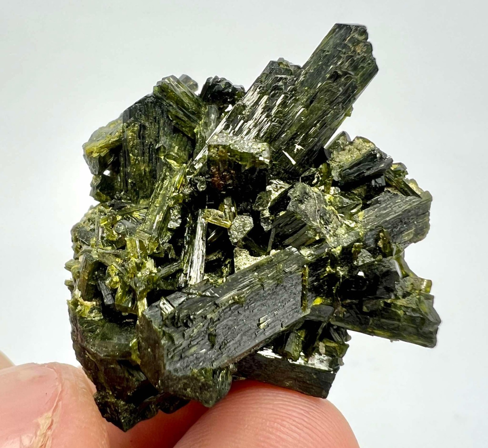 123 CT Amazing! Epidote Crystals Bunch Specimen From Skardu Pakistan s42