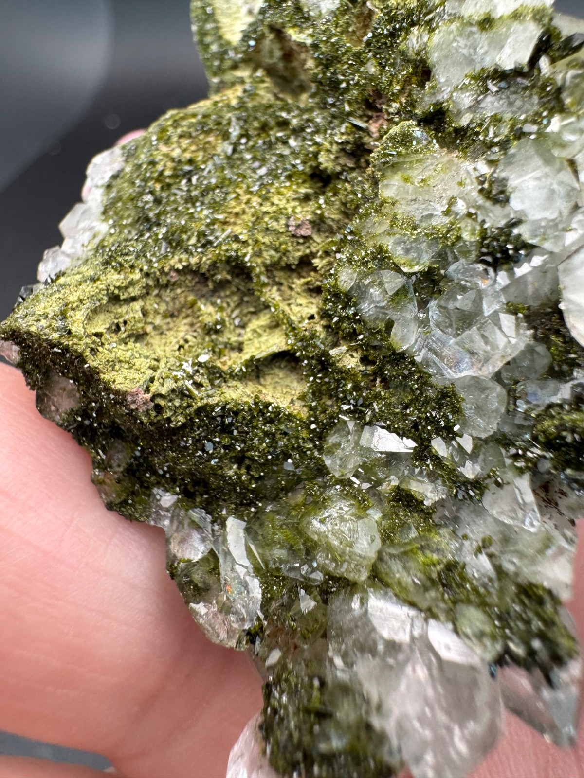 6827 Turkey “Forest” Epidote with Quartz 62g