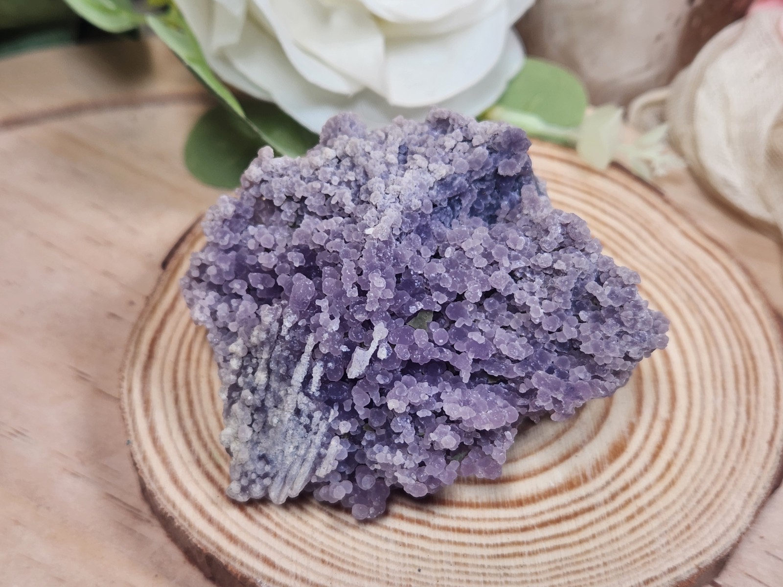 84g Frosted Grape Agate Cluster West Sulawesi Indonesia Sparkly Purple Quartz Eq