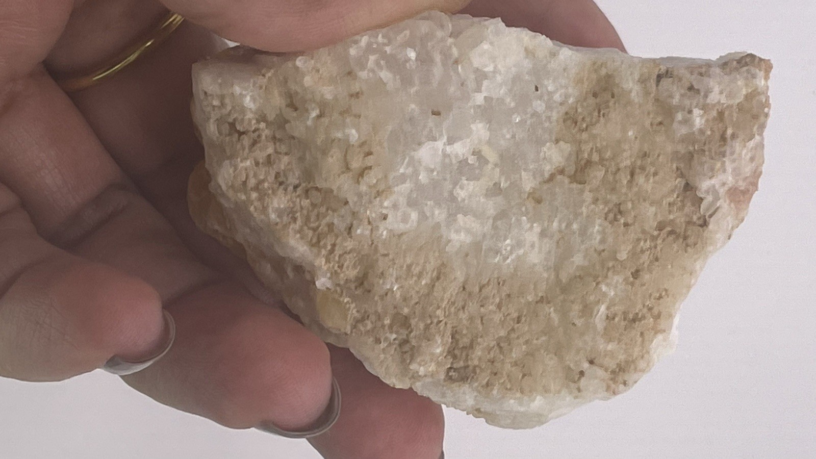 Botryoidal Yellow Fluorite Specimen Crystal Cluster on Matrix Rough Mineral