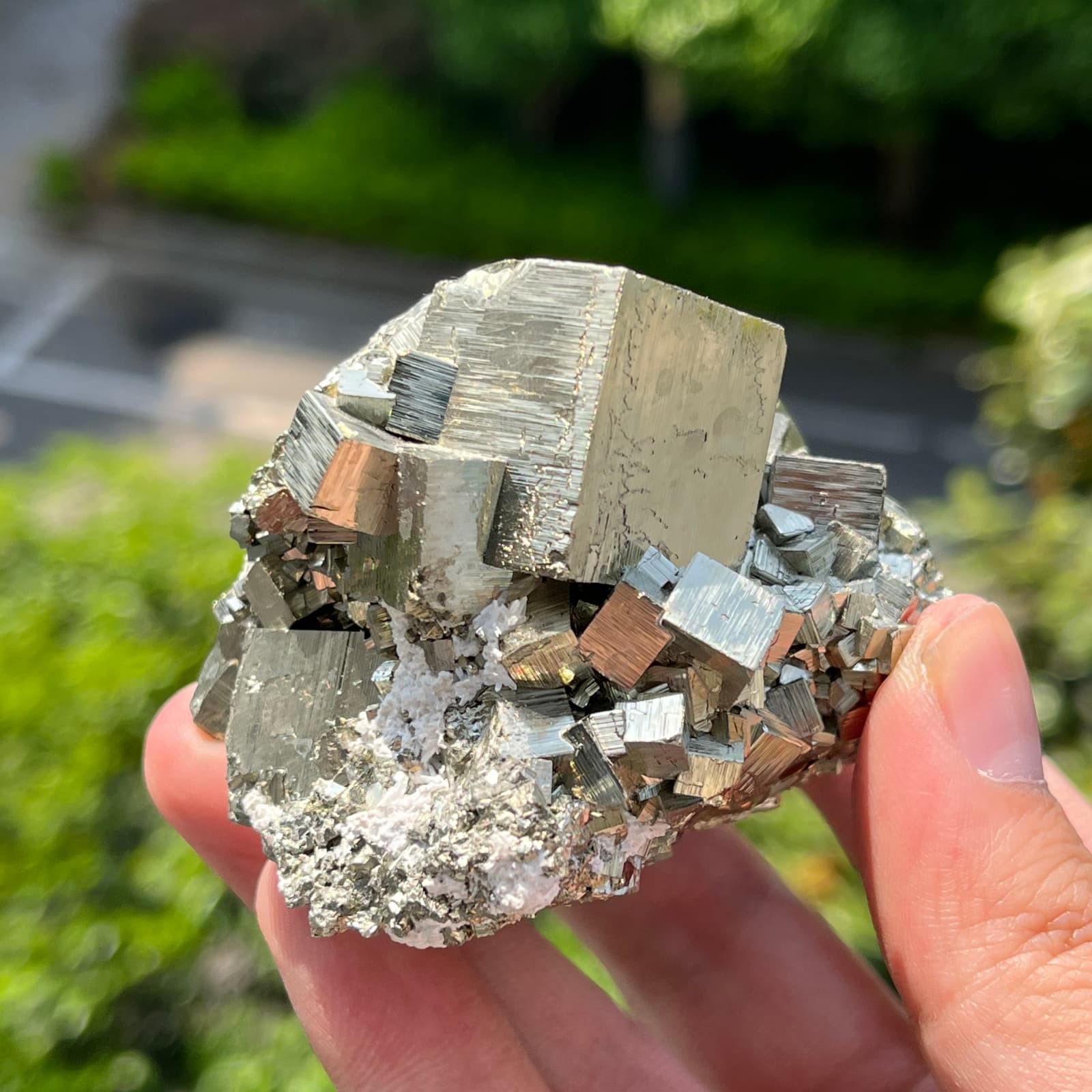 430g A+Natural Pyrite Cubic Mineral Specimen Crystal Cube Healing Home Decor