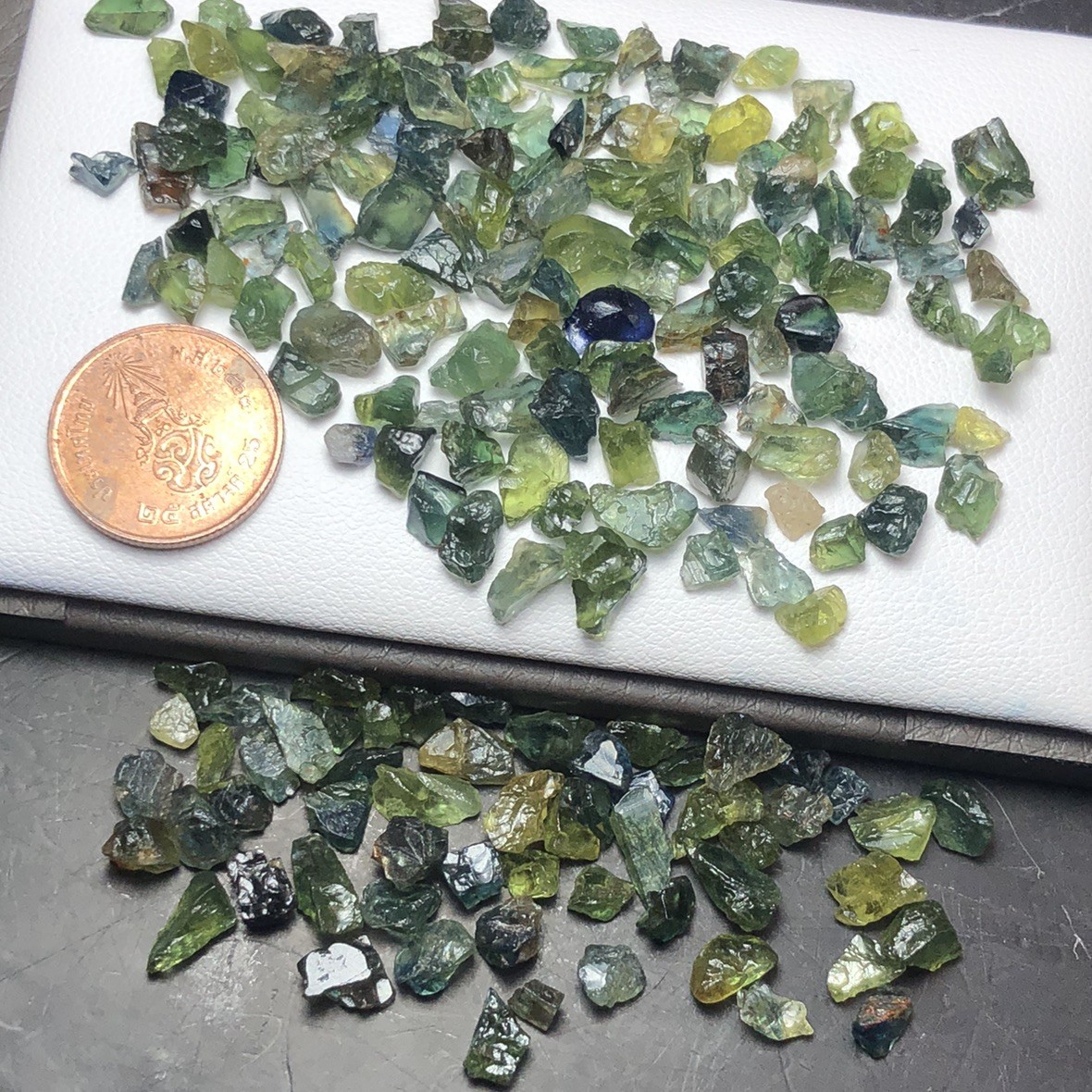 100Crt/Rough Teal Sapphire From Tanzania Mine, Small Size Ready For Mm Size Cut