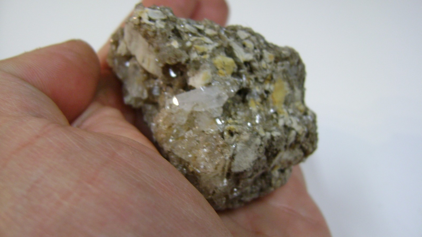 2 1/2″ X 2 1/2″ Crystal Quartz Cluster 2 sided on Matrix – Poughkeepsie, NY.