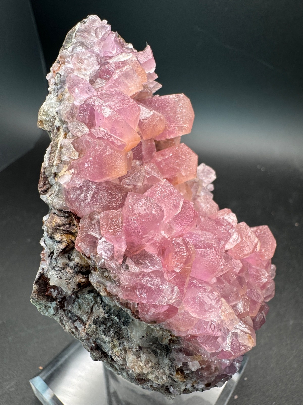 6869 HIGH QUALITY, Huge, Gemmy Cobaltoan Calcite Crystals Morocco 195g