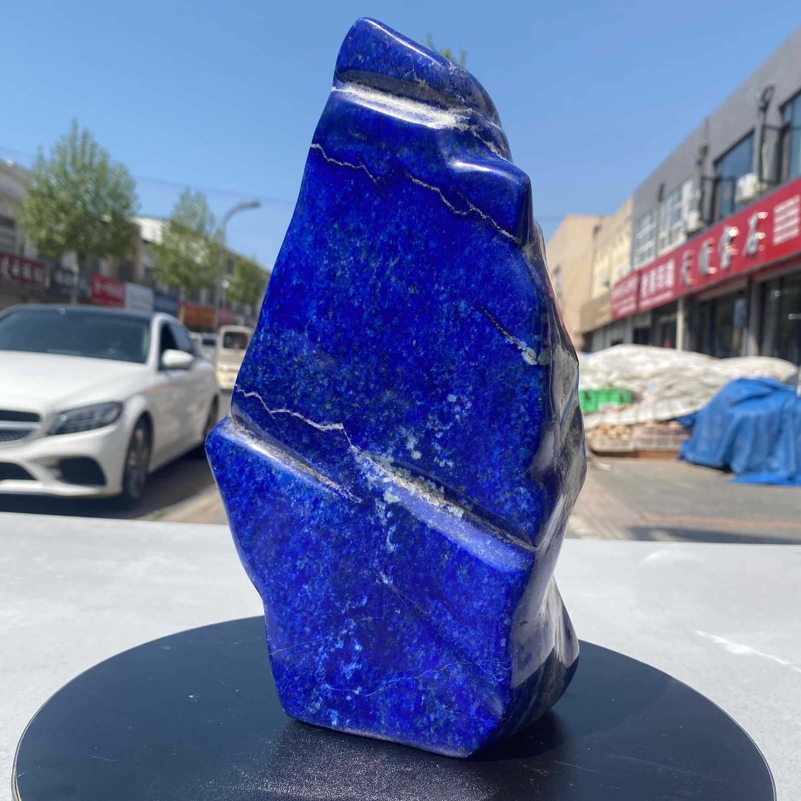8.2LB Natural Stone Lapis Lazuli Freeform Polished Crystal Mineral Specimen