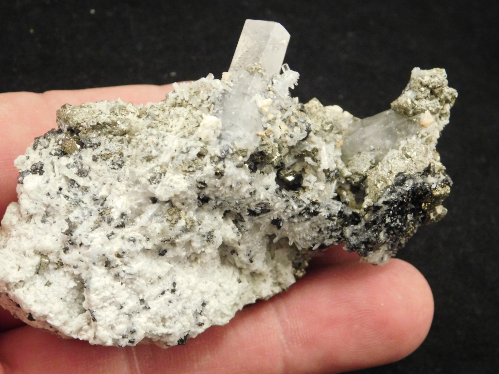 FLUORESCENT Calcite CRYSTAL Cluster on PYRITE Crystals Peru 125gr