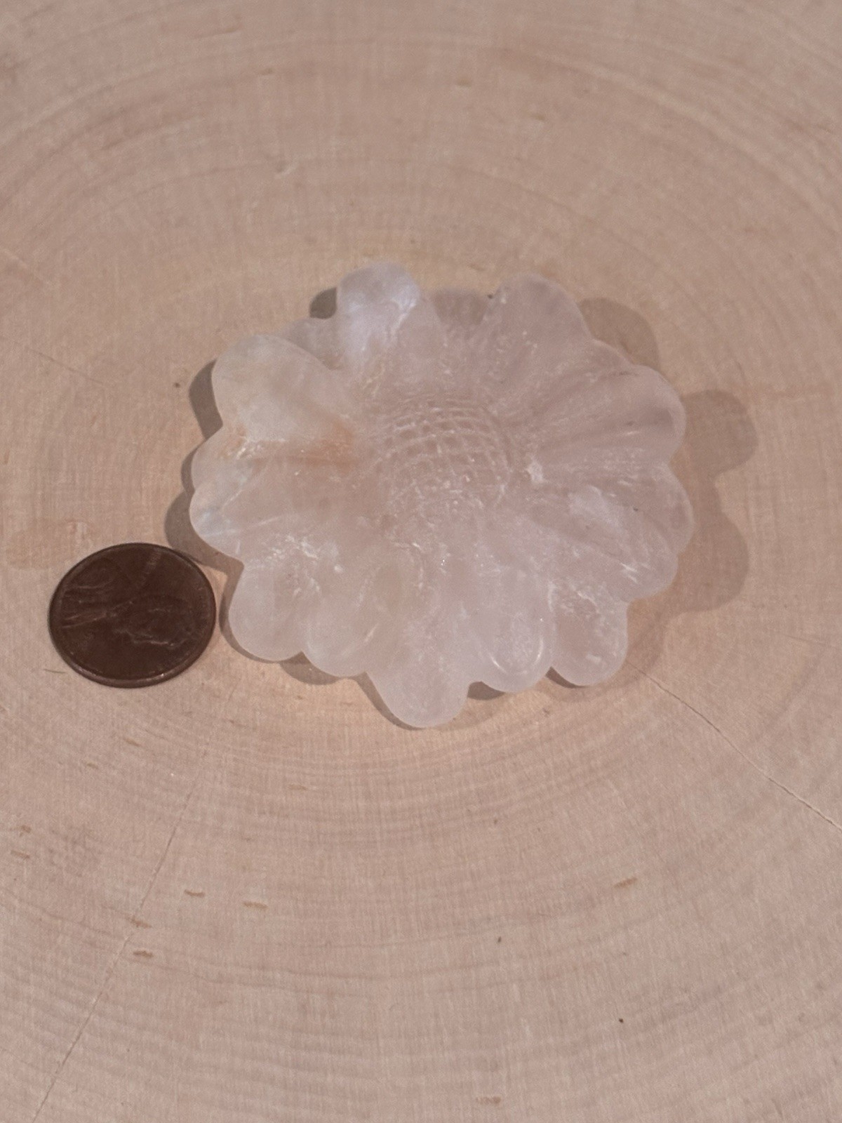 Rose Quartz Flower Crystal No Stand