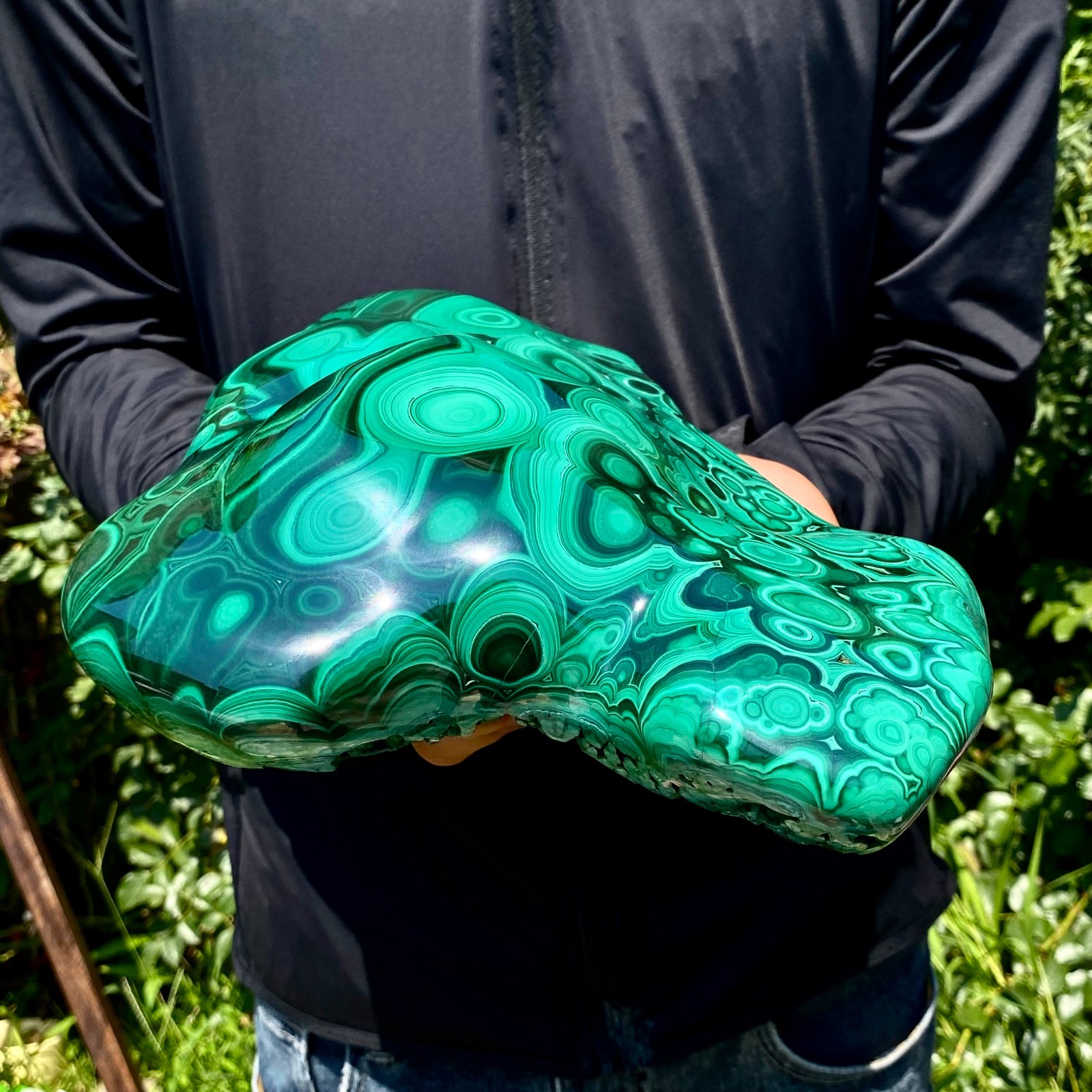 12.8LB Natural Polished Malachite Mineral freeform specimen Reiki Stone Healing