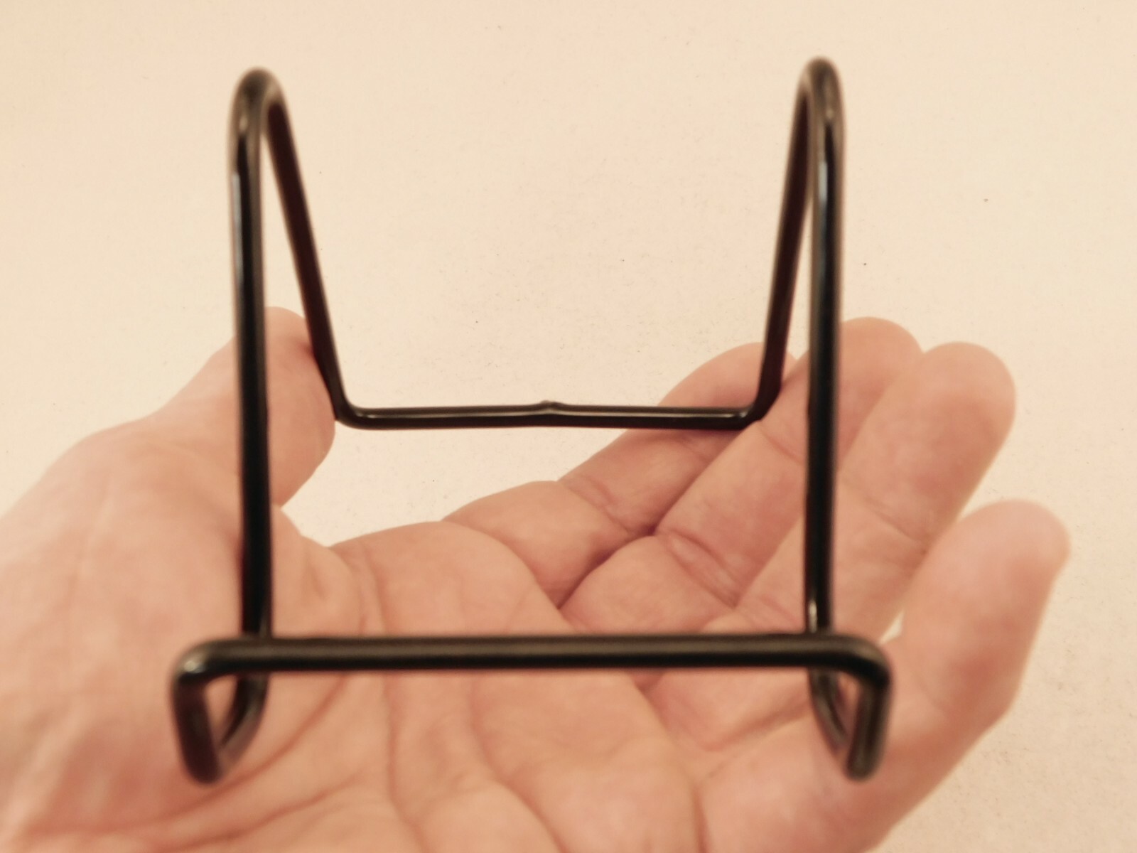 Easel Display Stand Metal Black Color Small Size Vinyl Coated