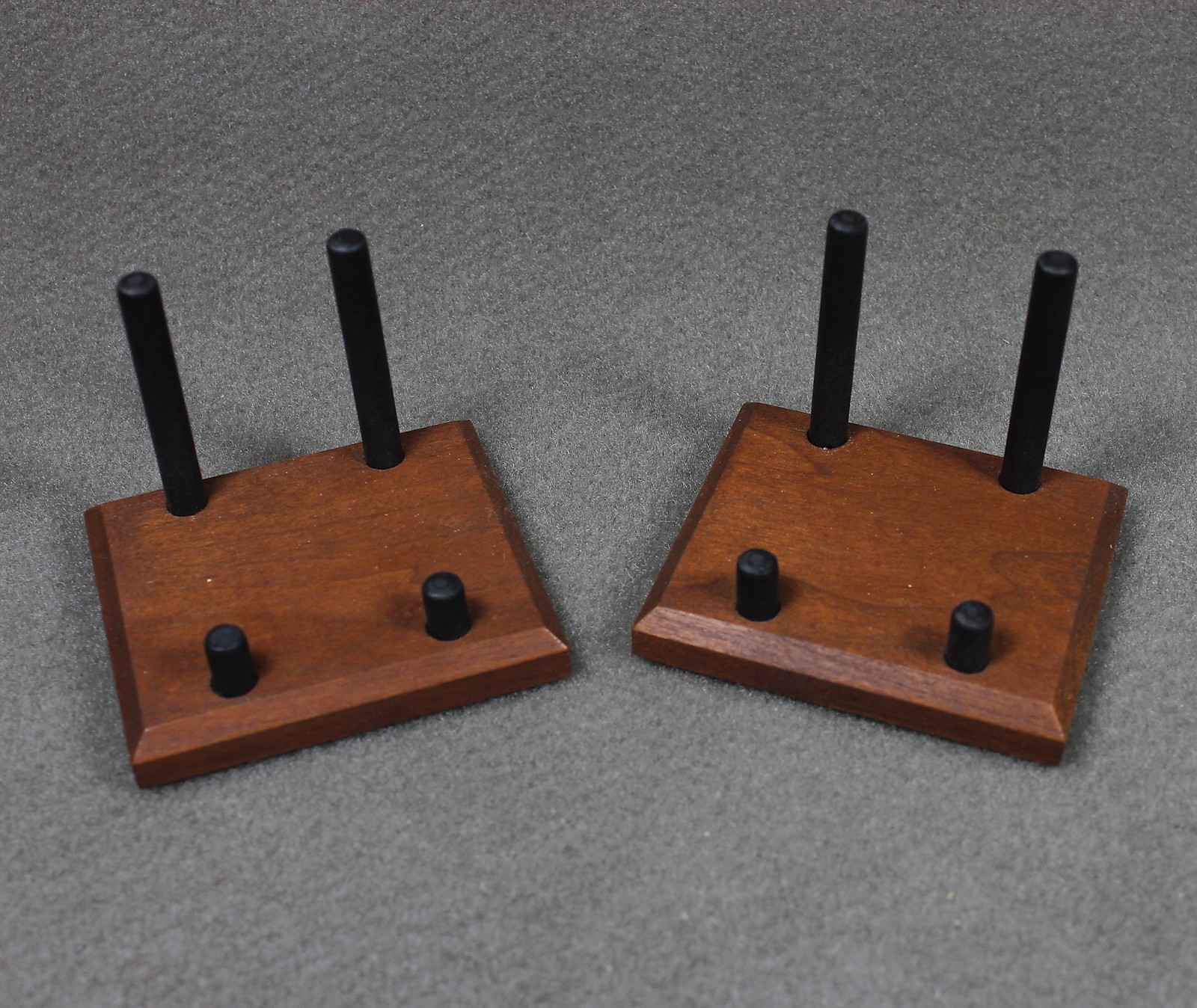 (2) AMERICAN BLACK CHERRY MINERAL DISPLAY STANDS FOR A MUSEUM QUALITY DISPLAY !