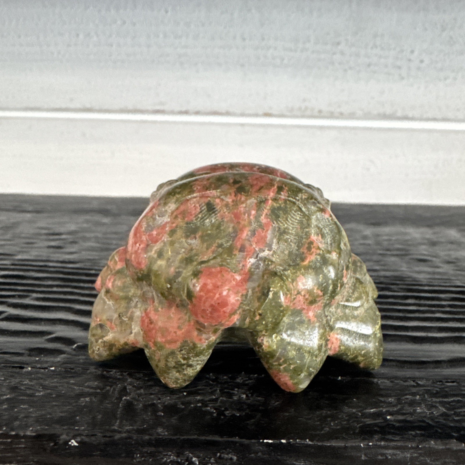 Unikaite Crystal Spider Carving Cute 178 Grams 2.5”