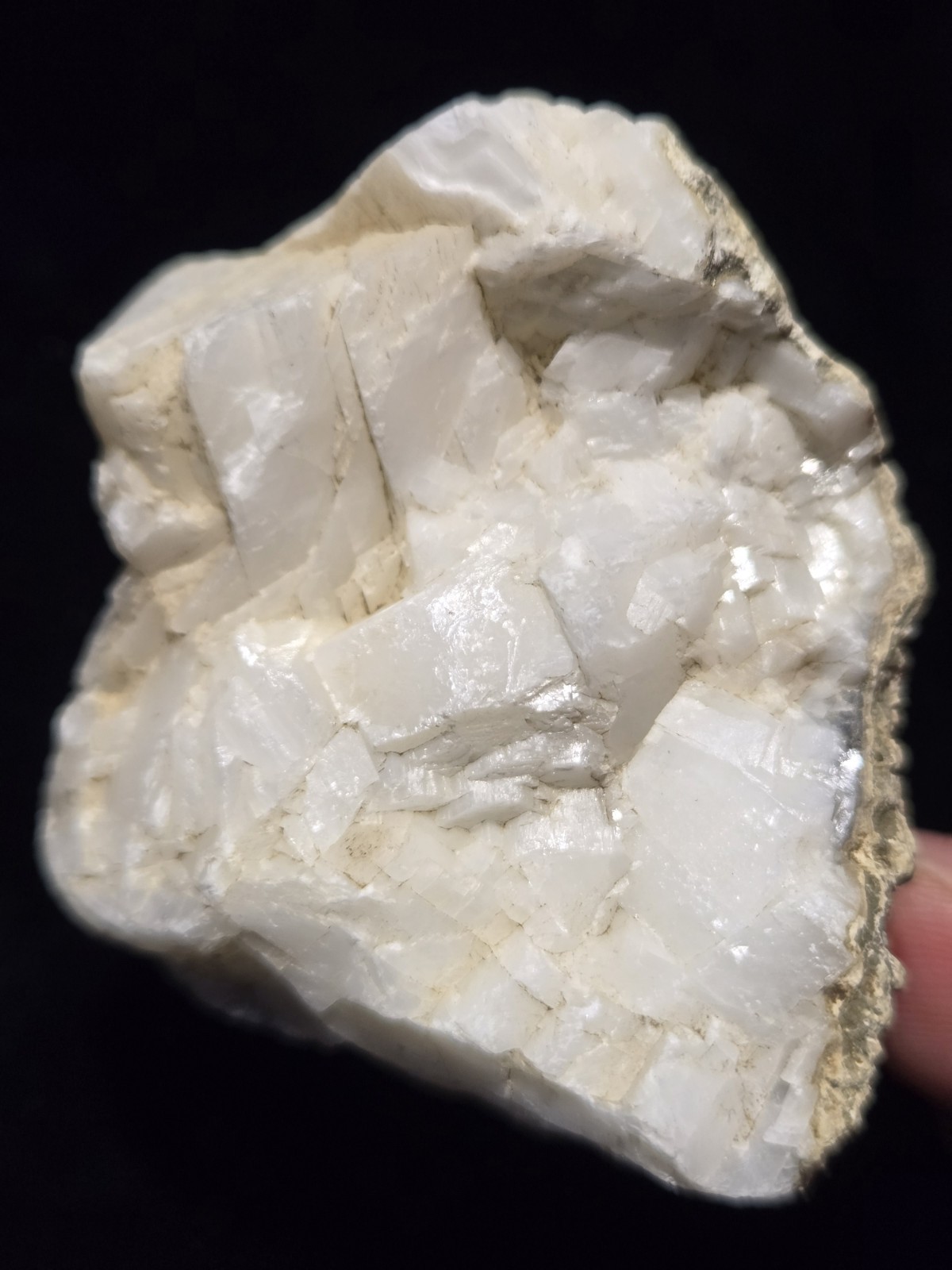 100g Milky White Feldspar Crystals Natural Specimen