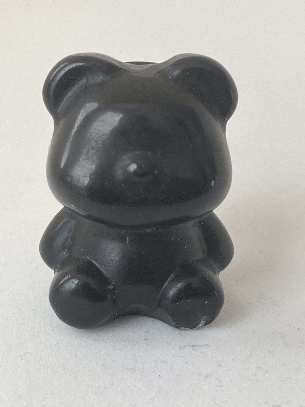 Black Obsidian Crystal/Gemstone Mini Bear Carving 1 1/4″ x 1″ 23G