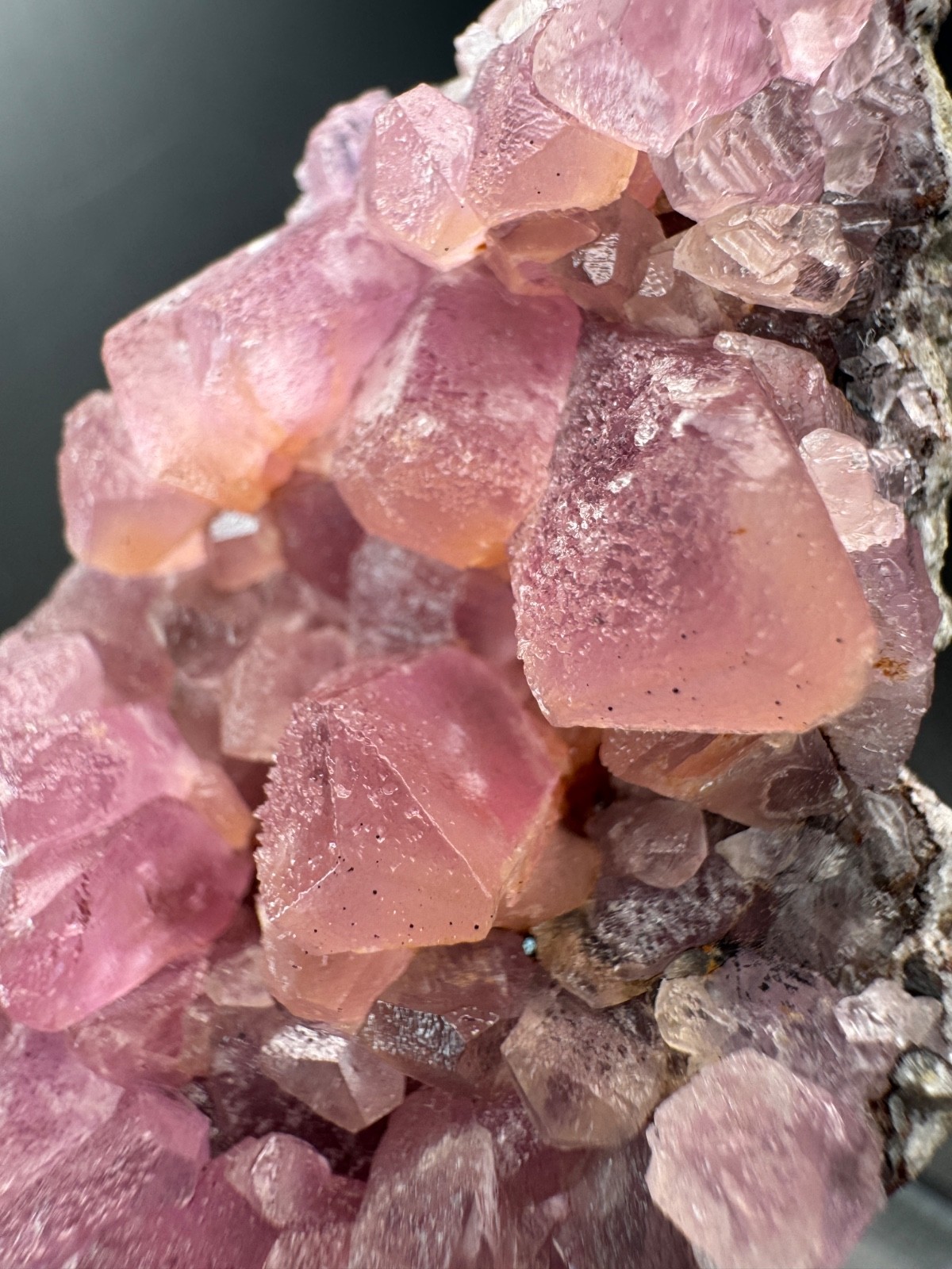 6869 HIGH QUALITY, Huge, Gemmy Cobaltoan Calcite Crystals Morocco 195g