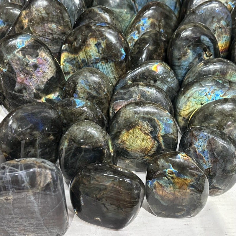 22LB Natural Labradorite Free shape Quartz Crystal Mineral Specimen Wholesale