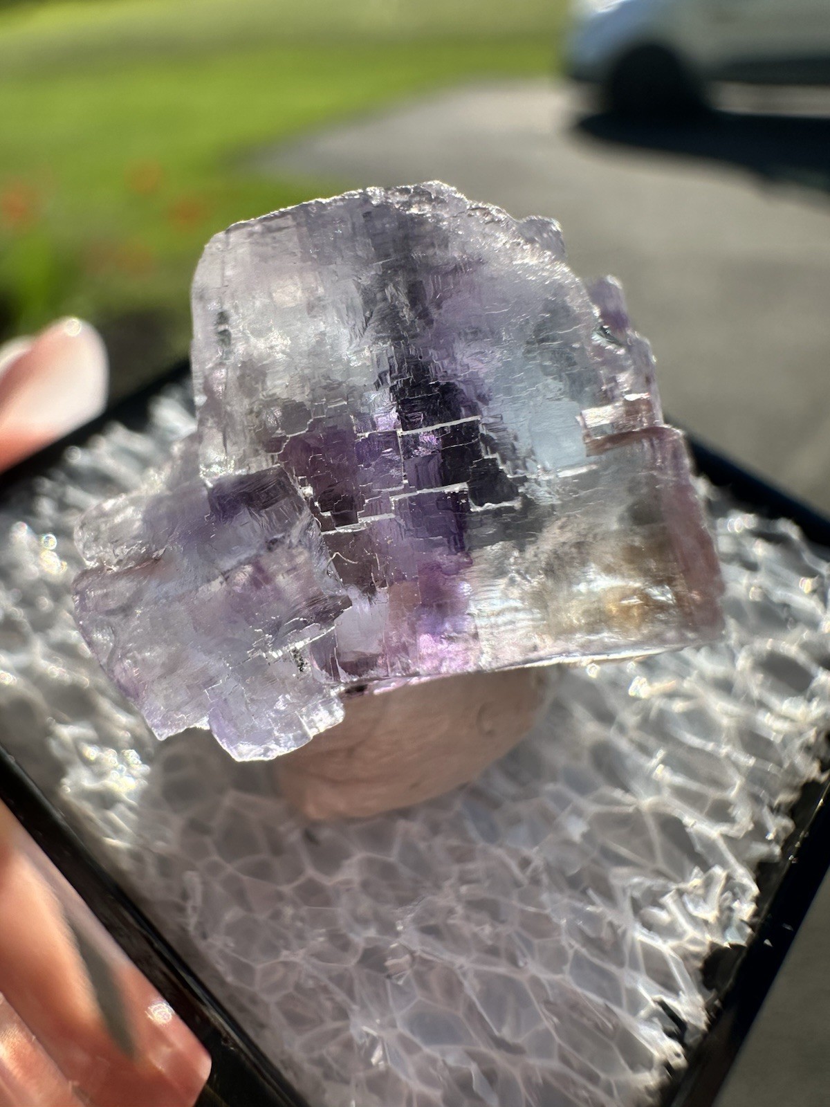 Etched Purple And Blue Fluorite, Minerva No. 1, Illinois
