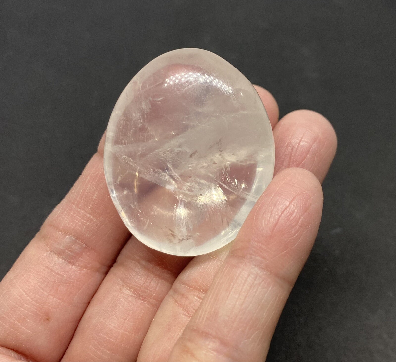 Girasol Genuine Quartz Stone from Madagascar 35g over 1 1/2in