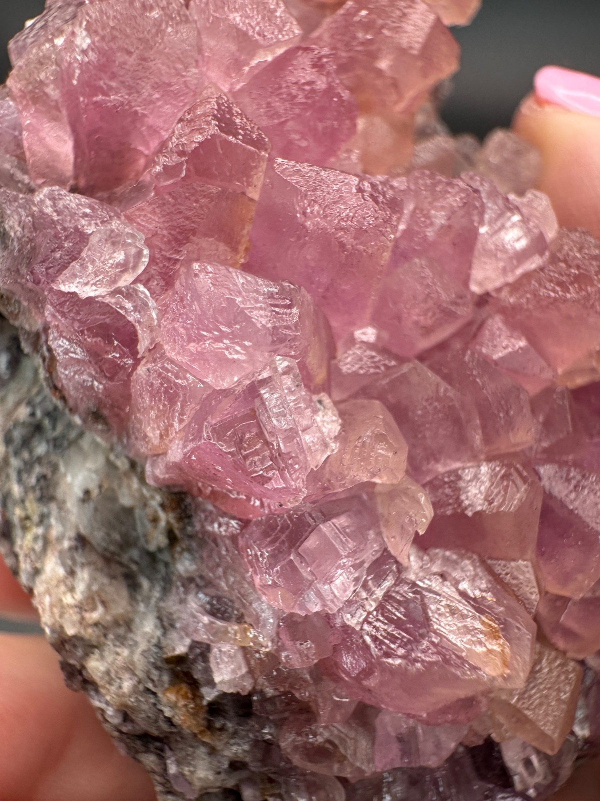 6869 HIGH QUALITY, Huge, Gemmy Cobaltoan Calcite Crystals Morocco 195g