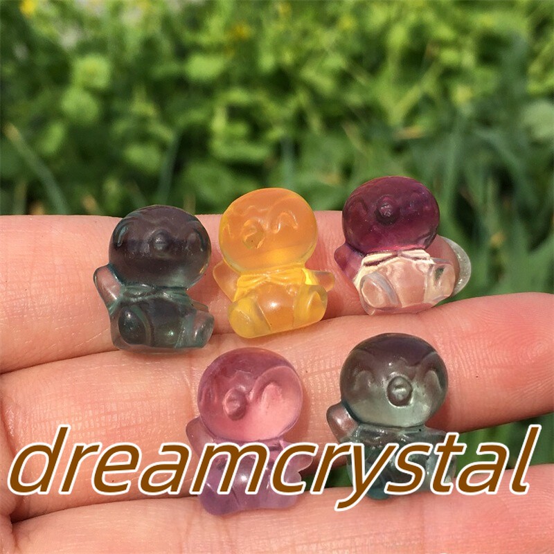 50pcs Wholesale Natural Quartz Crystal Carved Mini Fluorite Skull Reiki Healing