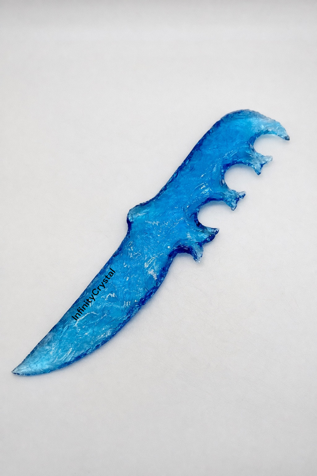 Aqua Blue Obsidian Glass Knife 9–10” Handmade | Ritual Pagan Collectible Dagger.