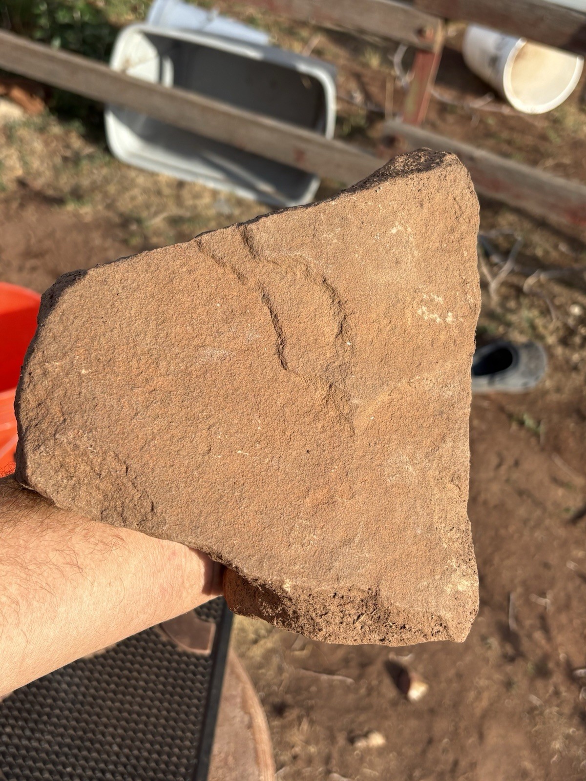 ☘️RR⛏️: Moqui Marbles/Shards On Sandstone Base High Desert Northeast Az. 6.75 Lb