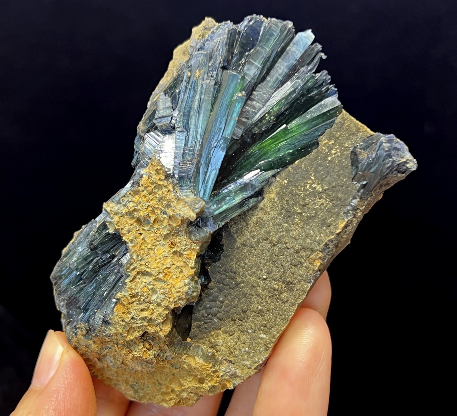 80mm Gemmy Vivianite mined from Brazil, Natural Mineral specimen