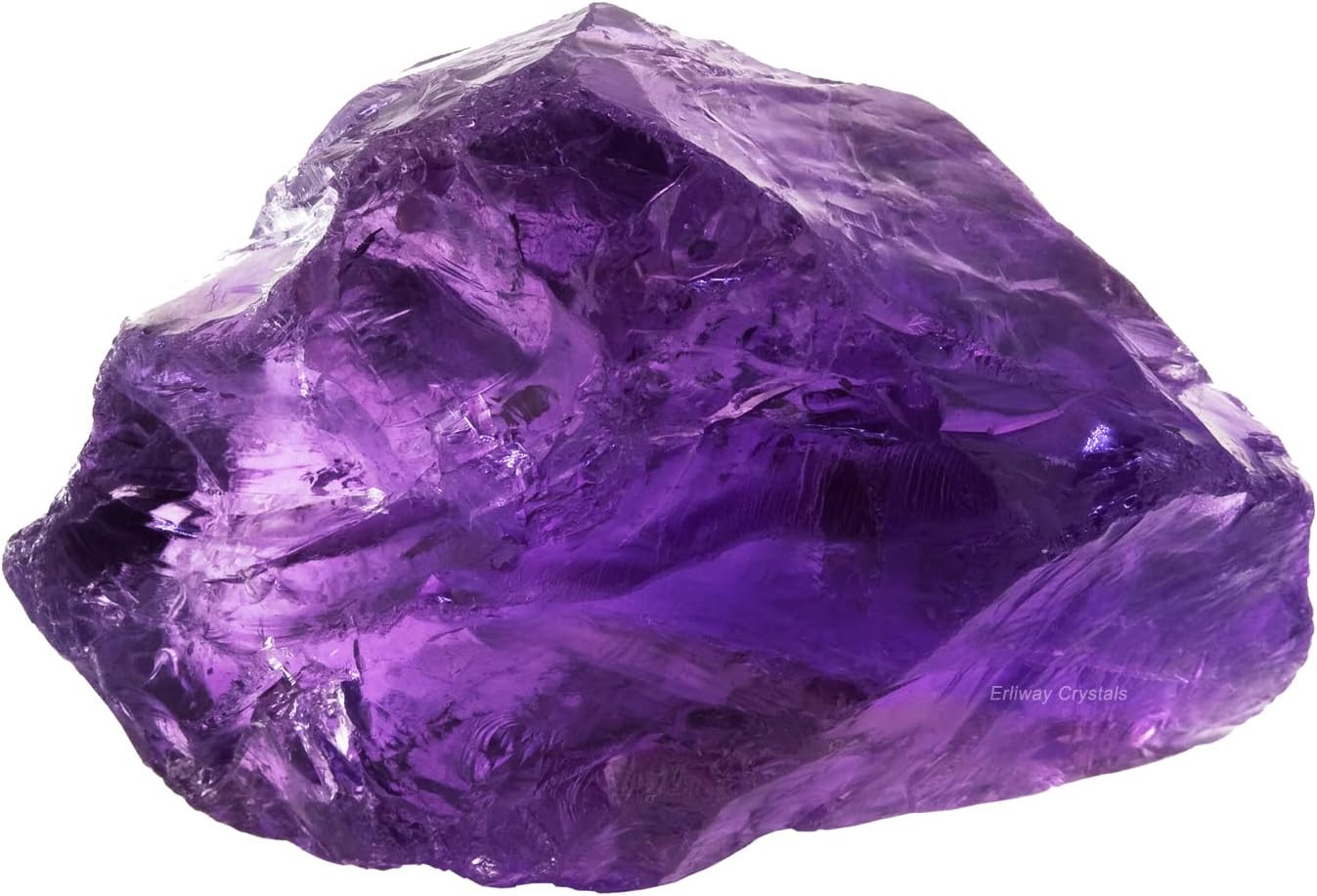 Deep Amethyst Raw Crystals, Large 1.25-2.0″ Healing Crystals Natural Rough Stone