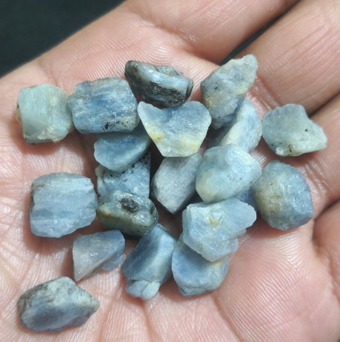 Wonderful Madagascar Blue Sapphire Raw 209.75 Crt Size 12-15 MM Loose Gemstone
