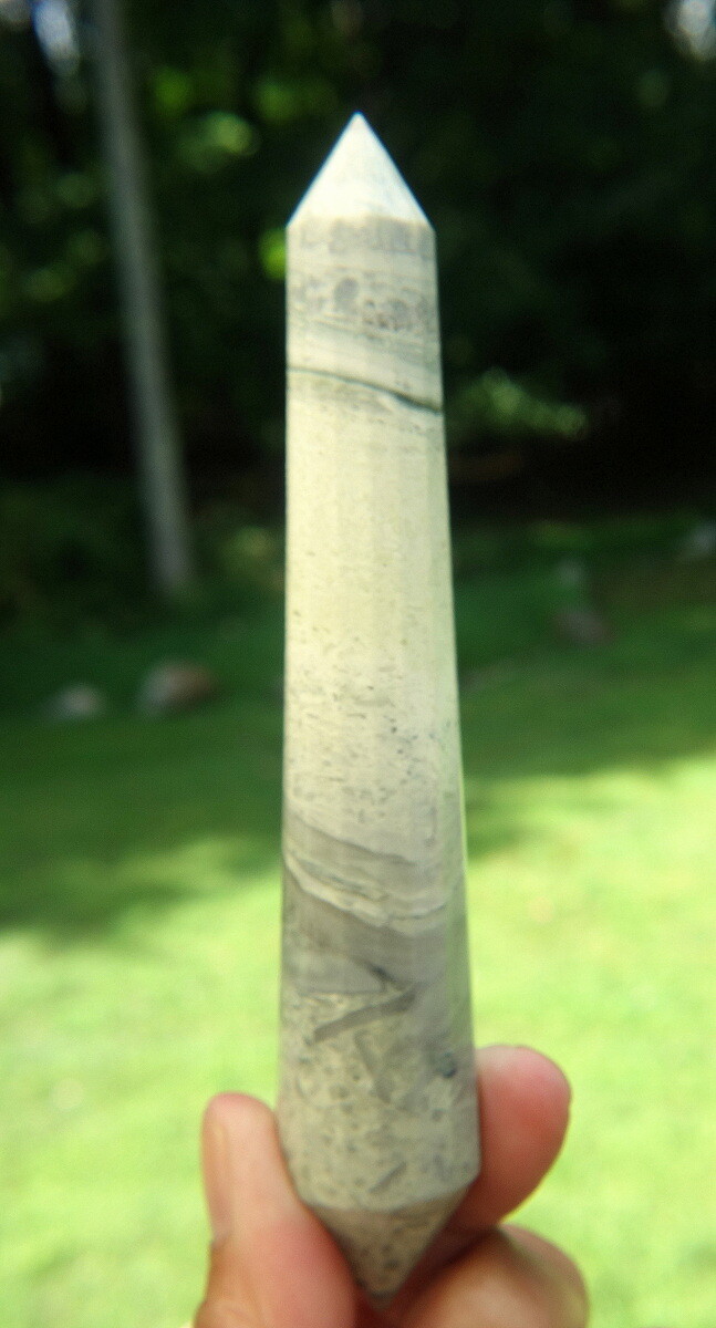 Infinite Massage Wand “The Healers Stone” Green Serpentine Crystal