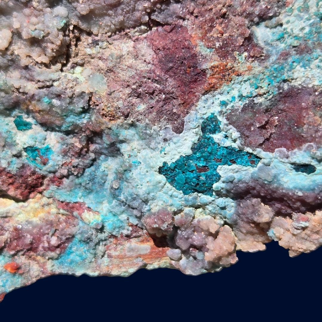 Blue Basin Mine Chrysocolla Copper Ore 302g Nevada Quartz Display Specimen