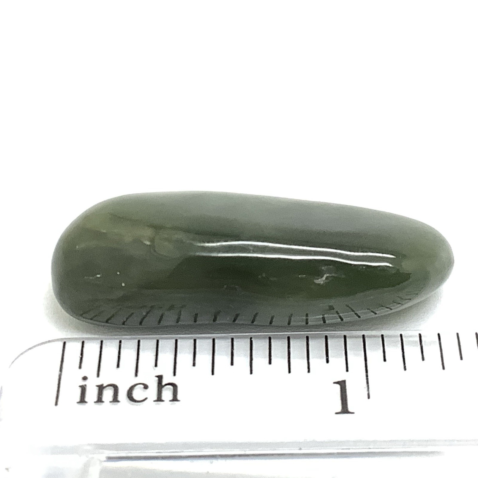 Siberian Jade Pebble Green Nephrite Jade Stone Specimen Siberia 8g