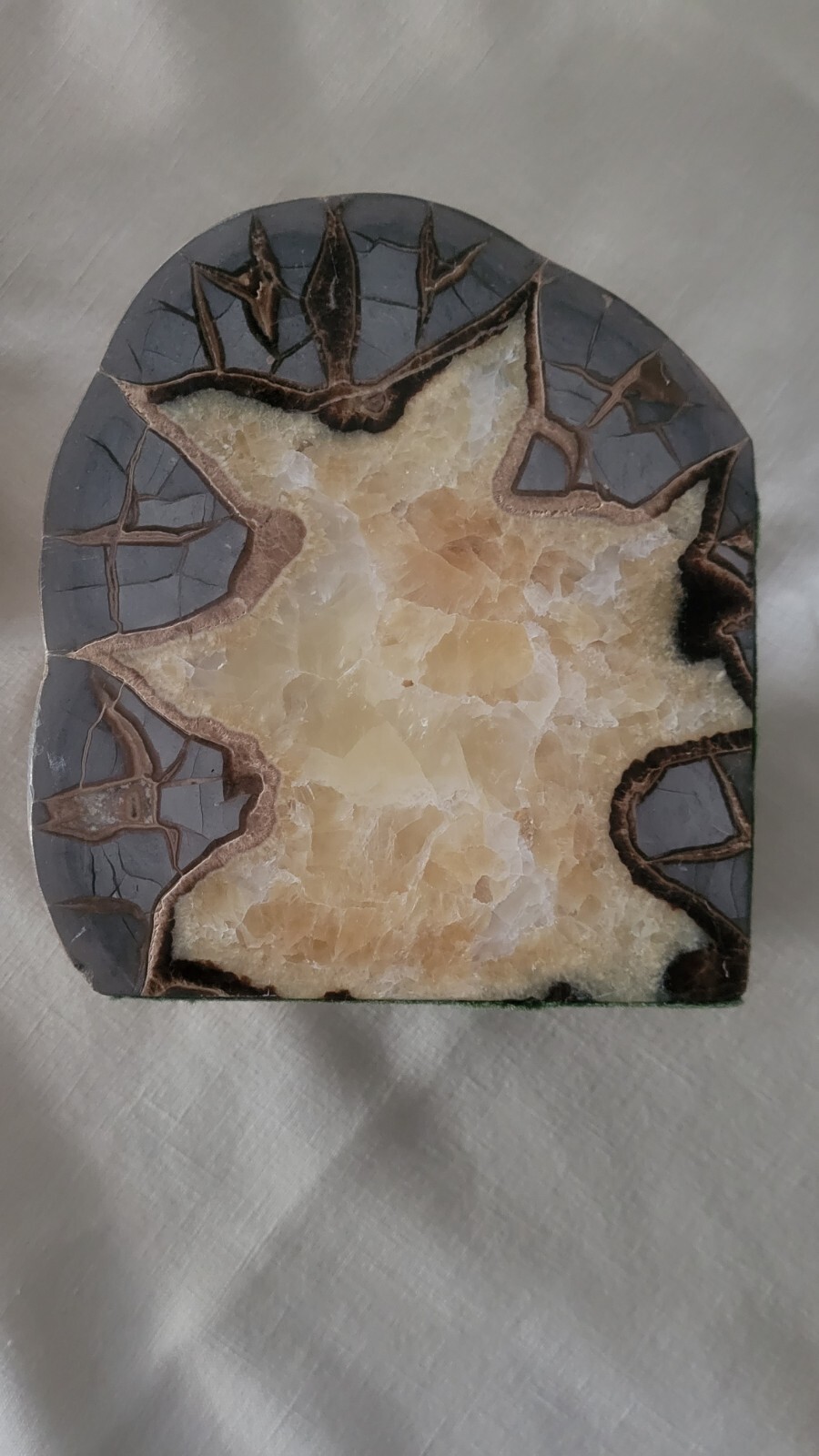 Septarian nodule LARGE Extra Fine MATCHED CUT.