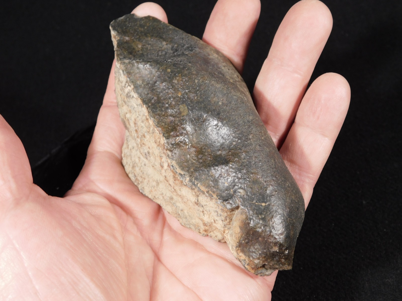 Classified NWA 8245 METEORITE Dark Crust and Regmaglypts! Erfoud, Morocco 298gr