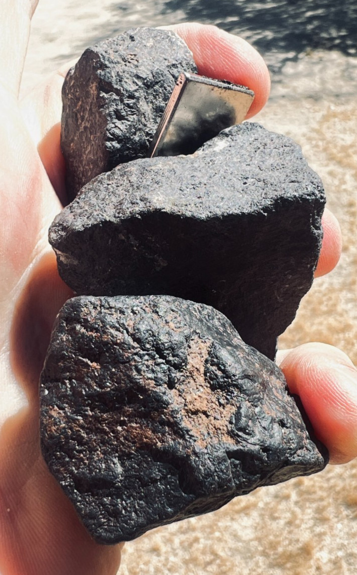 Rough Sonoran Desert Magnetite Nuggets 13oz